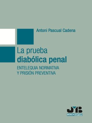 cover image of La prueba diabólica penal